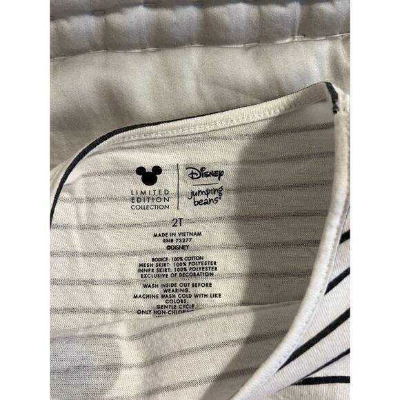 Disney Jumping Beans Minnie Mouse Tulle Skirt Long Sleeve Stripe 2 Dresses Avail - Picture 3 of 5